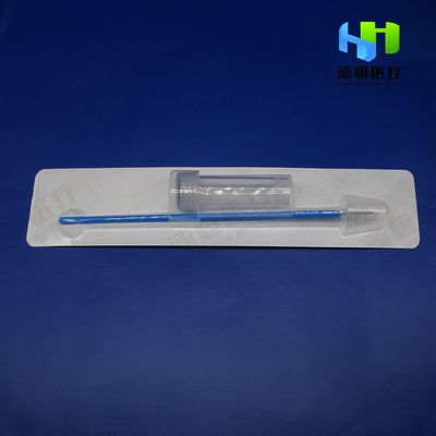 Blauwe 200mm Cervicale Cytologieborstel met Balhoofd